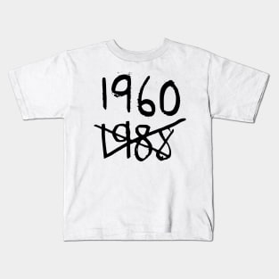 1960 - 1988 Doodle Black Kids T-Shirt